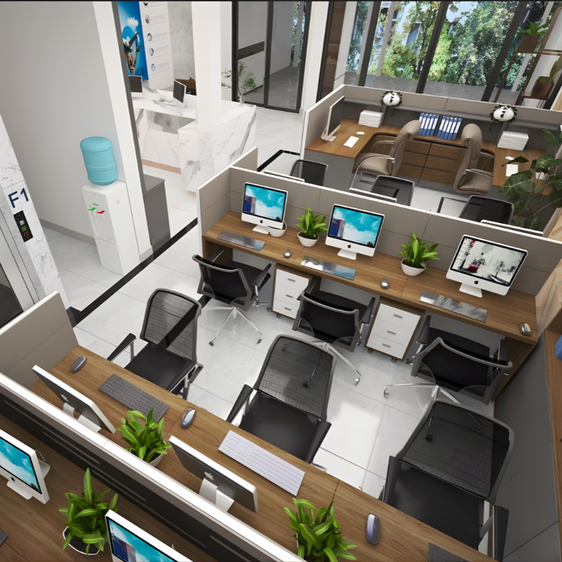 Toan canh van phong cong ty sau cai tao